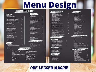 Menu Design Idea 2 branding design graphic design hotelmenu menudesign mubashiralee restaurent typography