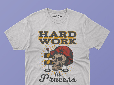 HARD WORK IN PROCESS .T.shirt Design branding design graphic design illustration tshirts typography typography tshirts ui ux vector