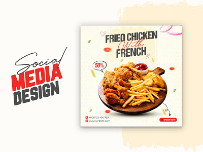 Fast Food Social media poster design