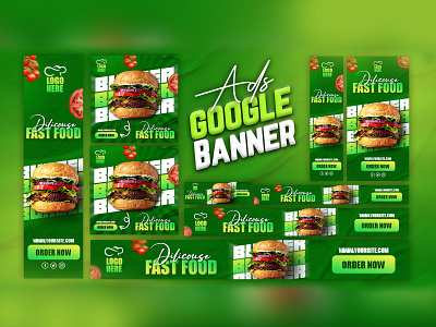 Google Banner Ads Design banner branding design food google banner graphic design illustration instagram post logo motion graphics