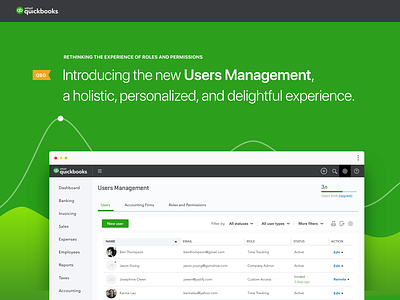 QuickBooks Online — User Management Experience