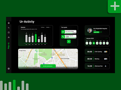 Ur-Way Tracking Landing Page exercise schedule track tracker ui uiux
