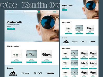 Zenin Optic Landing Page