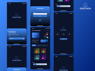 Smart Home App house remote smart house ui uiux