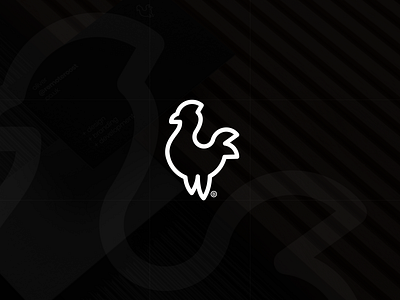 Logo Design | Remote Roost branding chicken design graphic design icon illustration line art logo rooster