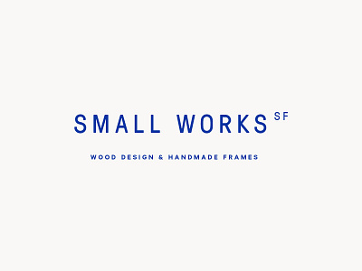 Small Works logo logo logotype wordmark