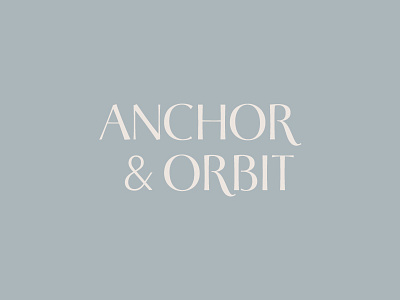 Anchor & Orbit Logo logo logotype wordmark