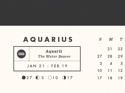 2013 Astrology Calendar calendar print