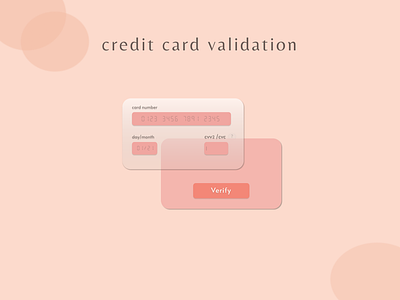 Credit card validation