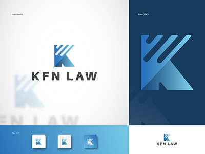 Letter K logo - KFN Law branding creative design designer designinspo designthinking graphic design graphicdesigncommunity graphicdesignerlife graphicdesigners graphicdesigninspiration graphicdesigns graphics icon illustration lettermark logo logo logoinspiration typography vector