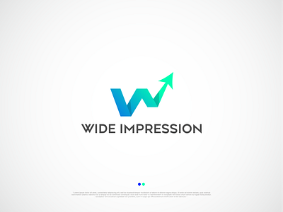 Wide Impression - Logo branding design graphic design icon illustration lettermark logo logo vector