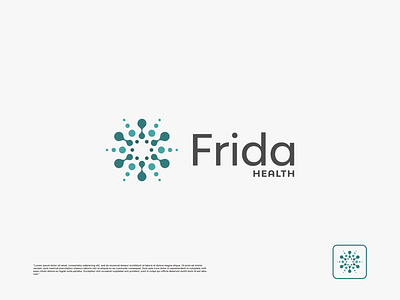 Frida Health - Logo branding design graphic design icon illustration lettermark logo logo vector