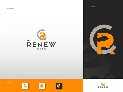 Renew Centre Logo branding design graphic design icon illustration lettermark logo logo vector