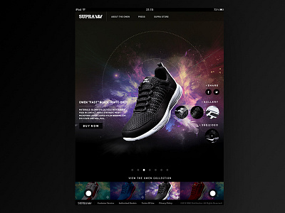 Supra / The Owen Tablet Site ipad mobile sneakers touch