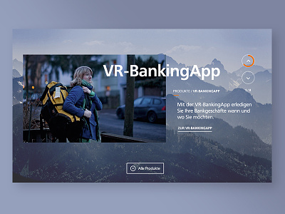 VR - BankingApp bank desktop landingpage ui