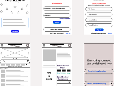 MY very first wireframing app ux design