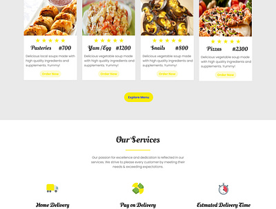 Web Version of an Online Food Ordering App ui ux ux design