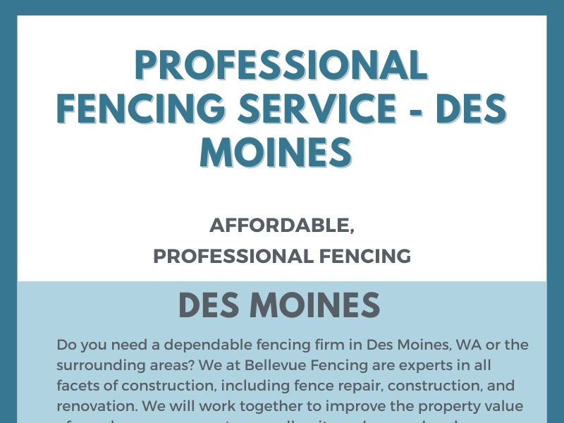 Professional Fencing Service Des Moines by Bellevue Fencing on Dribbble
