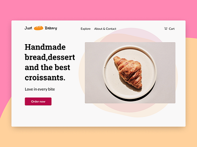 Bakery website branding graphic design logo ui ux web