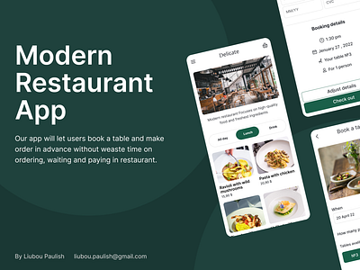 Modern Restaurant App