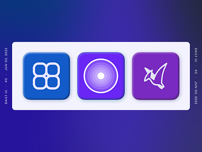 App icon design ui web
