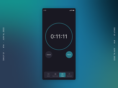 Countdown Timer dailyui design ui ux web