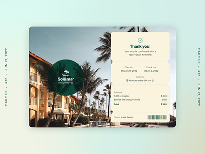 Email Receipt dailyui design ui ux web