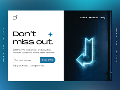 Subscribe dailyui design ui ux web