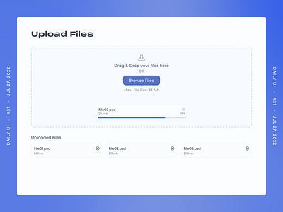 File Upload 031 dailyui design ui ux web