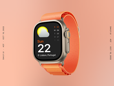 Weather for Apple Watch 037 dailyui design ui ux web