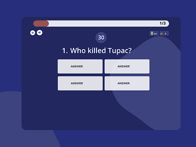 Quiz Screen game quiz ui