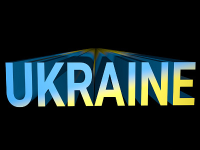 Stand with Ukraine 3d cinema4d design graphic design illustration render