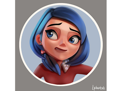 Lucy cartoon character color concept girl