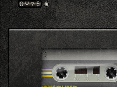 Deck Counter & Cassette cassette counter interface ipad ui vintage