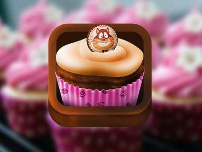 Burunduk&Co cake chipmunk cup cupcake icon ios
