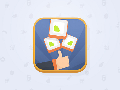 Delivery Rolls App Icon app delivery icon ios like philadelphia roll suchi