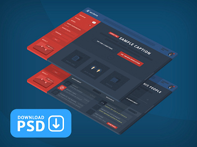 FREE Sanctions GUI PSD Dashboard dashboard download free gui landing pages politics psd sanction