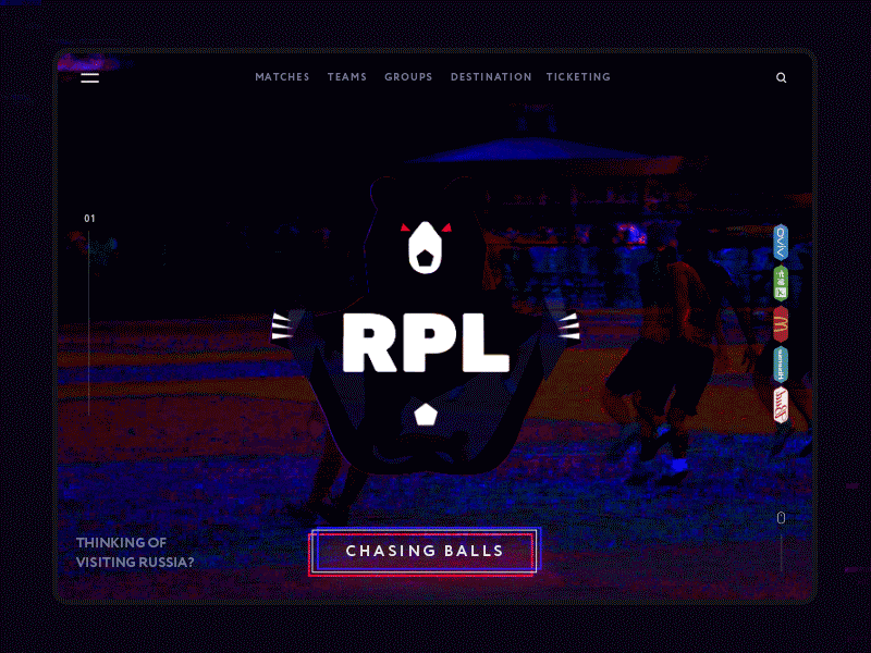 Russian Premier League - Logo design football gui league logo premier russian ui uidesign ux uxdesign web