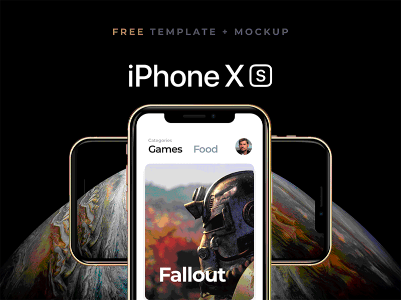 Free Sketch Template + Mockup iPhone xs app design download free freebie sketch template ui uidesign uxdesign