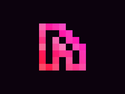 N - Pixel block brick build gaming minecraft n pixel