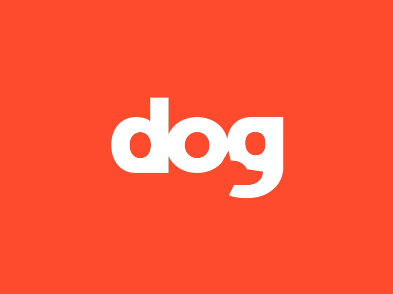 Dog animal brand dog gif logo logotype wordmark