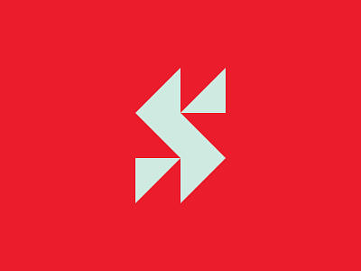 S brand icon logo logotype mark s
