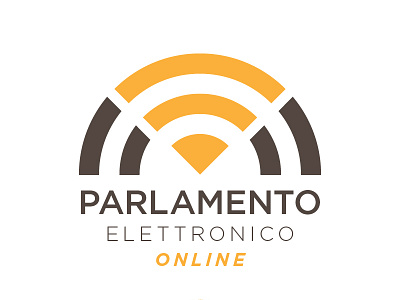 Logo Parlamento Elettronico Online brand design graphic icon logo logotype m5s mark parlamentoelettronico proposal