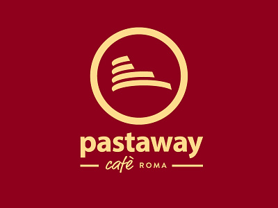 Logotype Pastaway Cafè Roma cafe logo logotype pasta pastaway roma rome takeaway