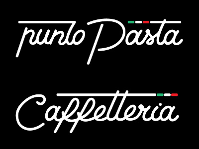 Punto Pasta calligraphy coffee handlettering handmade italy logo madeinitaly pasta