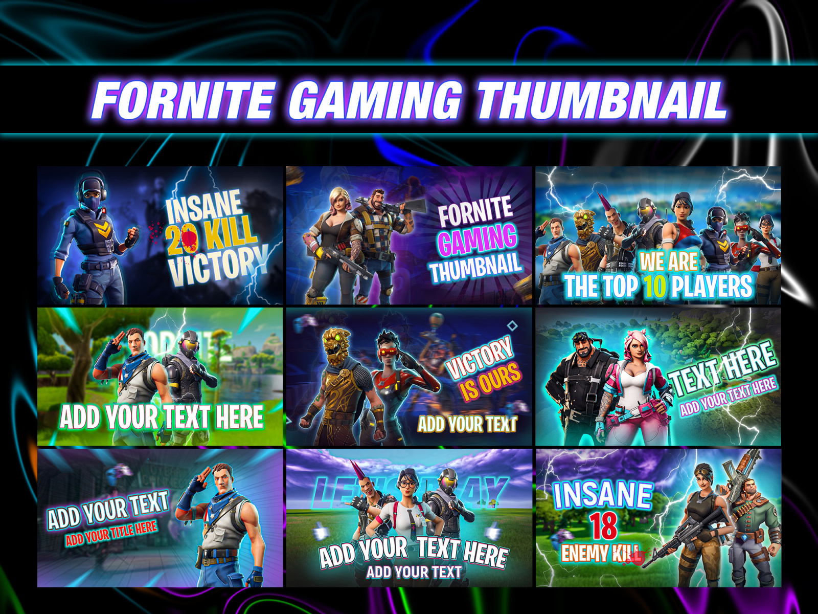 FORTNITE GAMING YOUTUBE THUMBNAIL DESIGN by Shiblu Ahmed on Dribbble