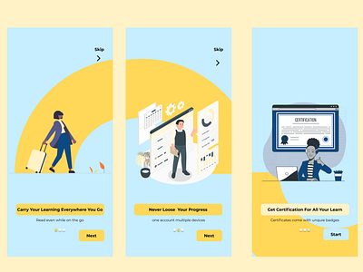 Onboarding Screen UI design