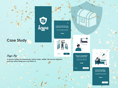 Keypa - Secure Password Holder Mobile App app ui ux