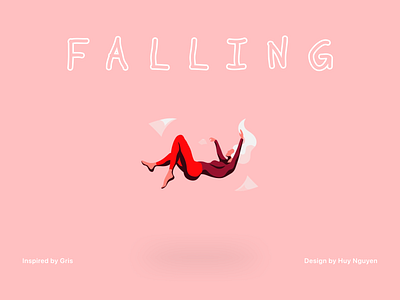 Falling clean fall graphic design illustration pink