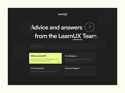 Q&A - Support page clean design ui ux web